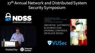 NDSS 2020 ABSynthe: Automatic Blackbox Side-channel Synthesis on Commodity Microarchitectures