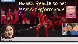 Mamamoo Hwasa reacts to her MAMA Performance