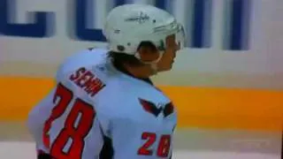 Semin's penalty shot against Luongo