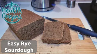 Wholegrain 100% rye no knead sourdough bread recipe