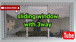 SLIDING WINDOW WITH 3WAY PANEL