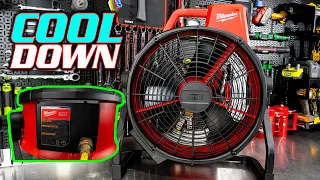 COOL DOWN! Milwaukee M18 18" Brushless Hybrid Fan [0821-20]