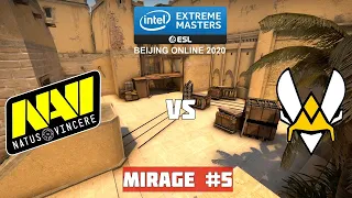 ФИНАЛ. ДВА НЕВЕРОЯТНЫХ ЭЙСА ZywOo. NAVI vs VITALITY. Map-5 MIRAGE. IEM BEIJING-HAIDIAN ONLINE 2020