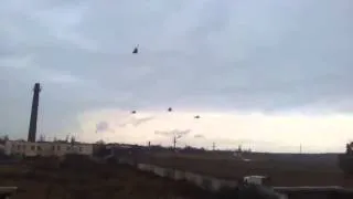 Russian Military Helicopters Arrive In Crimea Ukraine, February 28 2014