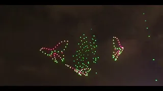 Drone show at Marina Bay Singapore | Lunar New year celebrations