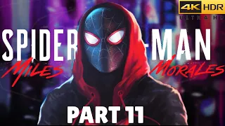 Spiderman: Miles Morales Gameplay Part 11 PS5 4K HDR