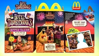 2018 McDONALD'S HOTEL TRANSYLVANIA 3 HAPPY MEAL TOYS BOX NEXT SUPER MARIO DC JUSTICE LEAGUE ACTION