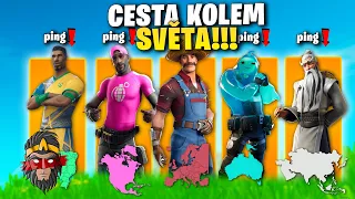 CESTA KOLEM SVĚTA CHALLENGE VE FORTNITE!!