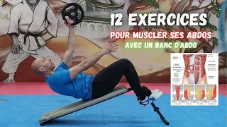 12 exercices pour muscler ses abdos avec un banc d'abdominaux pour un ventre plat musclé