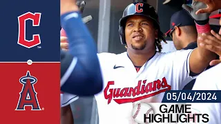 Cleveland Guardians vs Los Angeles Angels GAME HIGHLIGHTS May 04, 2024 | MLB Highlight 2024