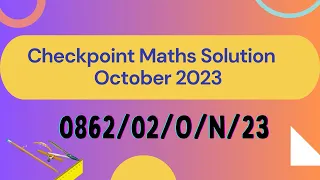 4  CAMBRIDGE LOWER SECONDARY CHECKPOINT MATHS OCTOBER 2023 PAPER 2