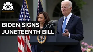 President Biden signs the Juneteenth National Independence Day Act into law — 6/17/21