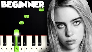 Lovely - Billie Eilish | BEGINNER PIANO TUTORIAL + SHEET MUSIC by Betacustic