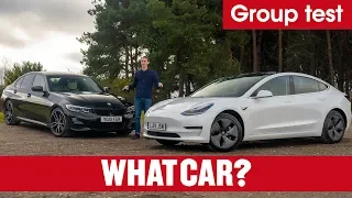 2020 Tesla Model 3 vs BMW 3 Series review – can you really choose electric over petrol? | What Car?