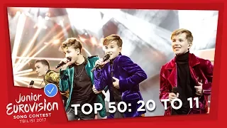 TOP 50: Most watched in 2017: 20 TO 11 - Junior Eurovision Song Contest