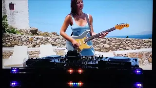 GARSI @ Mykonos, Greece / Melodic House & Afro House & LIVE Guitar | Real-time Music Visualization