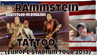 Rammstein - Tattoo (Europe Stadium Tour 2019) [Subtitled in English] - REACTION