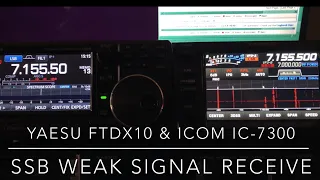 FTdx10 & IC-7300: SSB Weak Signal RX (Video #17 in this series)