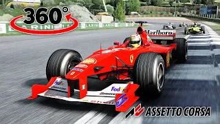 Ultra Realistic F1 360° Fomula One onboard view VR Experience #assettocorsa #360video #acmods