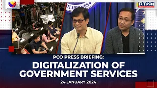 PCO Press Briefing with DILG and DICT  01/24/2024