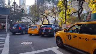 Evening rush hour traffic at 5th avenue in NYC (traffic jam, road rage)