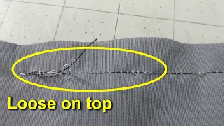 How to fix your thread looping above the fabric