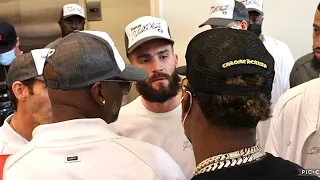 JERMALL CHARLO & CALEB PLANT MEET FACE TO FACE  "WE GONNA FIGHT, IMMA SEE YOU!" SIZE EACH OTHER UP