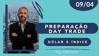 │🔵🟠PREPARAÇÃO  09 ABR DAY TRADE🟠🔵│🟡ÍNDICE E DÓLAR – TAPE READING🟡