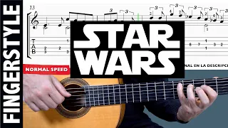 Star Wars - Main Theme // Fingerstyle Guitar Tutorial + TAB