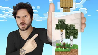 COMO EU SOBREVIVI NO MINECRAFT DENTRO DE UMA GARRAFA DE VIDRO!