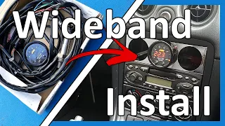 How to Install an AFR Gauge and Wideband Sensor (AEM Series X NB/NBFL) | Supercharging the MX5 Ep 08