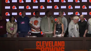 Rashard Higgins and Christian Kirksey Cleveland Browns Retirement Press Conference LIVE