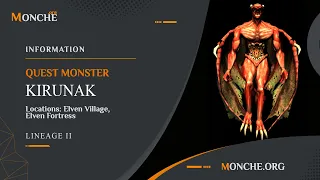 Quest Monster Kirunak [Lineage II]