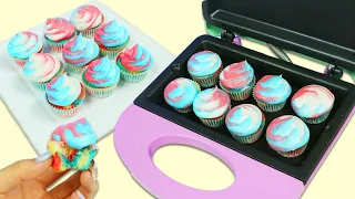 How to Make Red, White, and Blue Cupcakes with Nostalgia Bakery Bites Express DIY Dessert Maker!