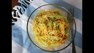 Быстрый салат  из кабачков по корейски!