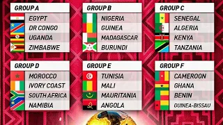 LOS GRUPOS PARA LA COPA AFRICA 2019 EN EGIPTO!