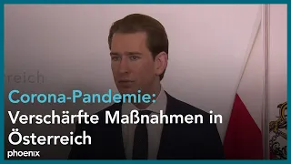 Pressekonferenz mit Sebastian Kurz zur Corona-Situation in Österreich am 19.10.20