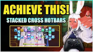 Stacking Cross Hotbars for FFXIV Controller Players! FFXIV Controller Guide