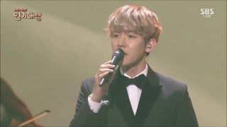 161231 BAEKHYUN EXO "For You" OST Moon Lovers: Scalet Heart Drama Awards 720p