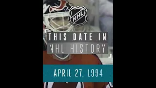 Hasek makes 70 saves in four overtimes | This Date in History #shorts