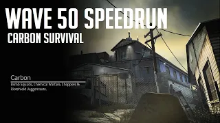 Mw3 Wave 50 in 55 Minutes Carbon Solo Survival Speedrun FULL GAME