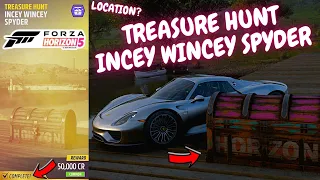 Forza Horizon 5-How to complete TREASURE HUNT Incey Wincey Spyder-Treasure chest location