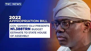 Gov Sanwo-Olu Presents N1.388Trn Budget Estimate to Lagos State House of Assembly