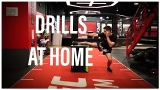 Muay Thai Solo Drills- How to train kicks from your home (UFC GYM TAIWAN)