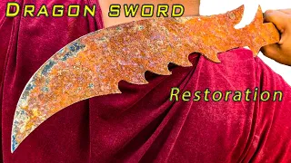 Restoration abandoned very rusty Special Dragon Sword - Restoration DIY