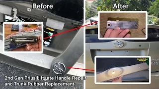 Step-by-Step Liftgate Handle Repair and Trunk Rubber Replacement for 2nd Gen Prius