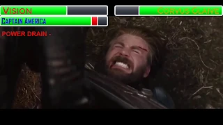 Captain America and Vision Vs Corvus Glaive With Healthbars