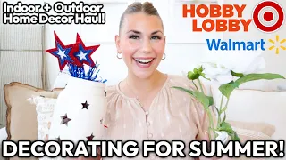 ALL NEW SUMMER DECOR HAUL | Easy Decorating Ideas For Summer | Target, Hobby Lobby + More!