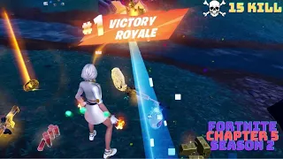 FORTNITE CHAPTER 5 SEASON 2 VICTORY ROYALE |15 ELIMINATION FORTNITE ZEROBUILD DUO |FORTNITE GAMEPLAY