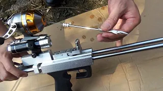 Hunting Slingshot Rifle How Set Fish Wheel Dart - Ready to Hunt - Most detailed video Slingshot Gun